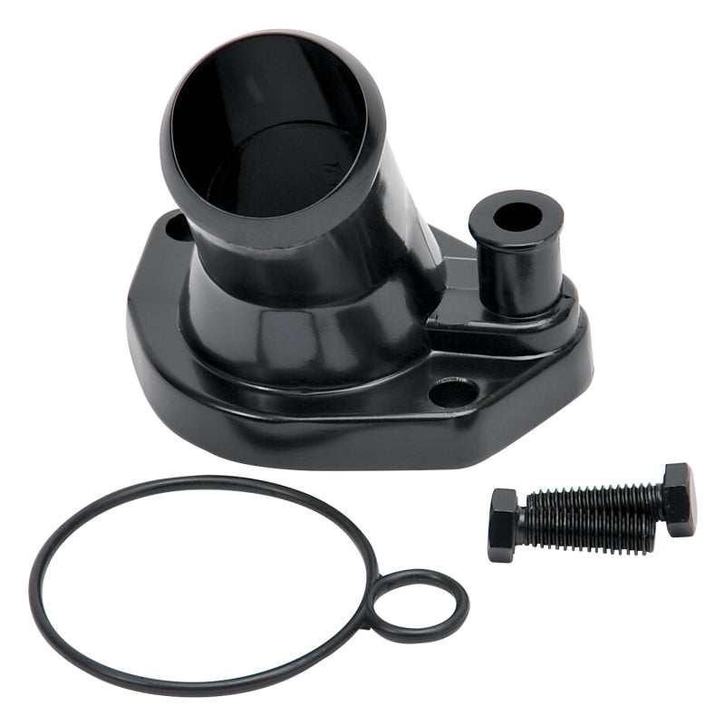 Edelbrock 48143 Steel Water Neck for fits Ford Small Block Windsor - Black