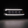 AlphaRex 880352 94-01 fits RAM 1500 NOVA LED Proj Headlights Alpha-Blk w/Activ Light/Seq Signal/SB DRL