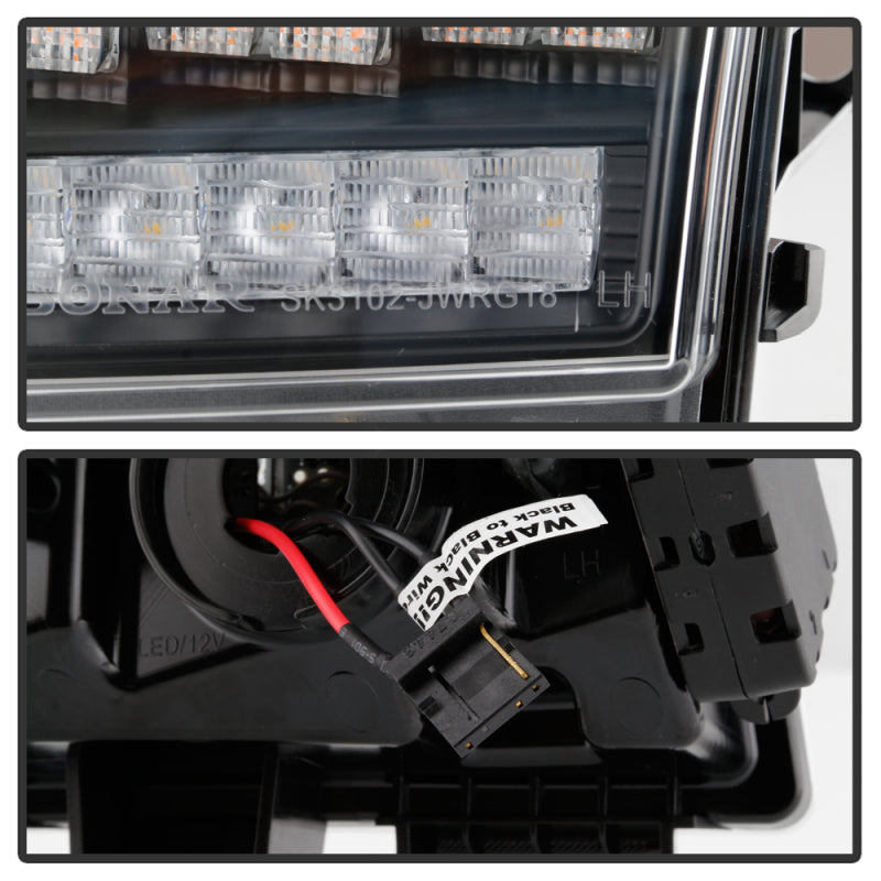 Spyder 5086785 fits Jeep 18-20 Wrangler 2019 (Halogen Model Only) LED Front Bum