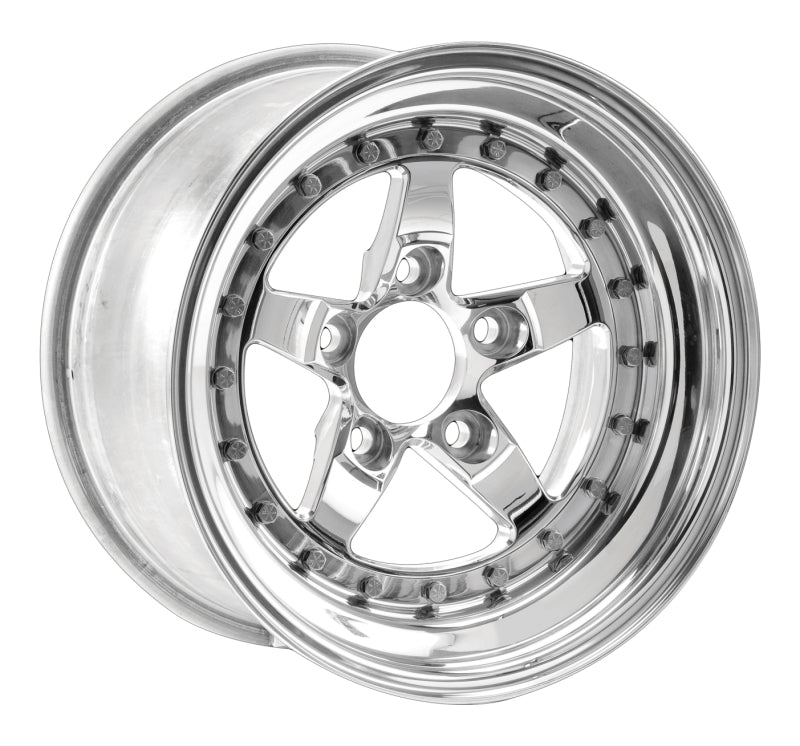 Weld  791P-510282 star 15x10 / 5x4.75 BP / 6.5in. BS Polished Wheel - Non-Beadlo