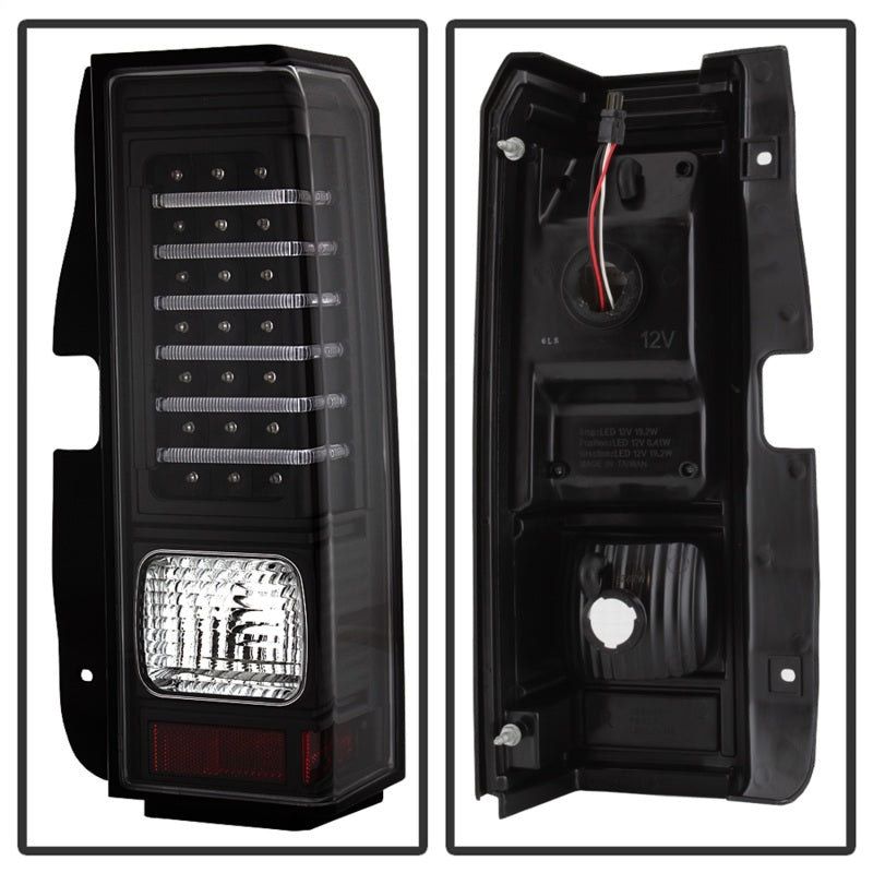 5017697 Xtune fits Hummer 06-09 H3 ( Non H3T ) LED Tail Lights Black ALT-ON-HH