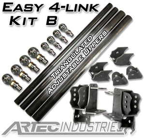 Artec Industries LK0011 Easy 4 Link - Kit B - Tube - 7/8 In & 1 1/4 In Rod Ends
