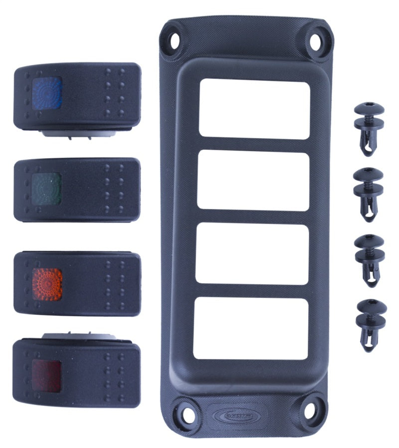 Daystar KJ71056BK 2018 fits Jeep 07-20 Wrangler JK 2WD/4WD - A-Pillar Rocker Switch Pod (Switches Included)