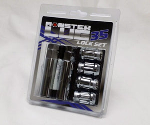Wheel Mate 32931C Monster 35 Lock Set - Chrome 1/2in