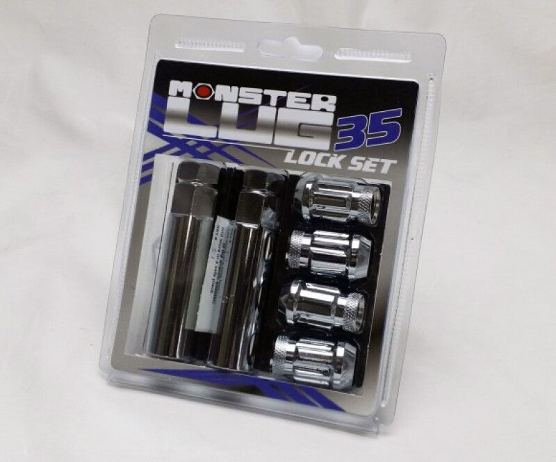 Wheel Mate 32931C Monster 35 Lock Set - Chrome 1/2in