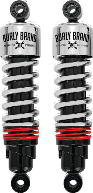 Burly B28-1206 XL Slammer Shocks - Chrome