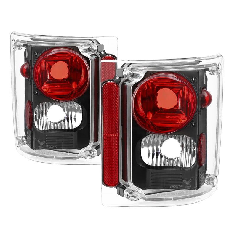 xTune 9036514 fits Chevy Suburban 73-91 Euro Style Tail Lights - Black ALT-JH-C