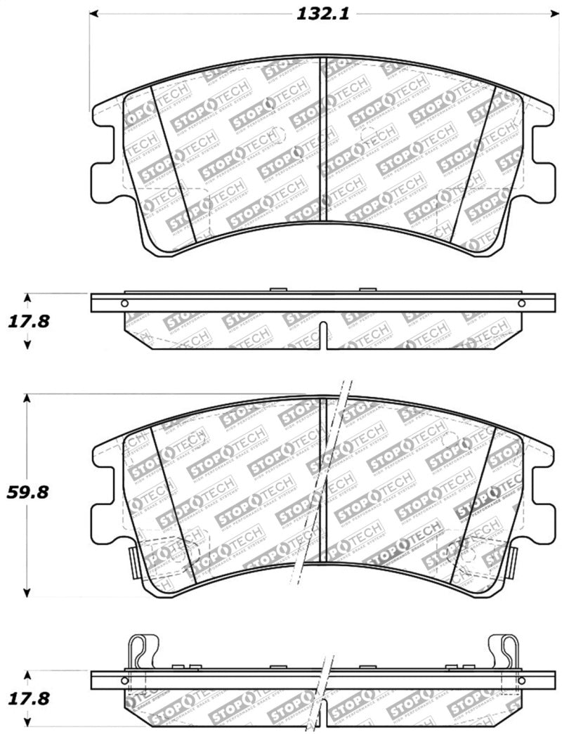 Stoptech 309.0957 Performance Brake Pads