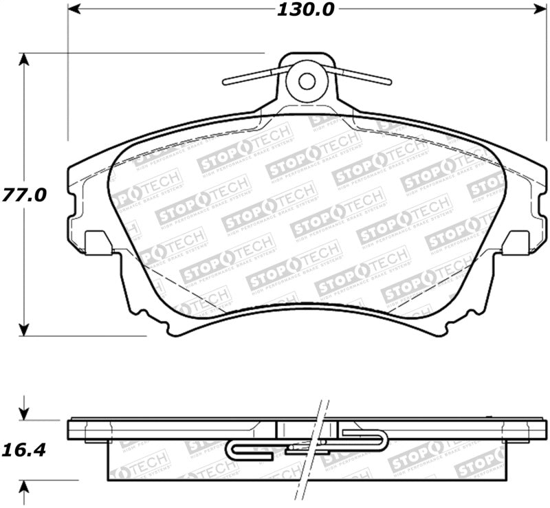 Stoptech 308.0837 Street Brake Pads