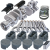 Eagle B12107030 fits Chevy 350 1Pc 3.750in Crank 5.700in H-Beam -16cc Inv Dome 4.030in Pistons Balanced Assembly