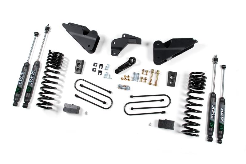 Zone Offroad ZOND138N 13-18 fits Ram 3500 4in Lift System- Gas - 2in Rear Block