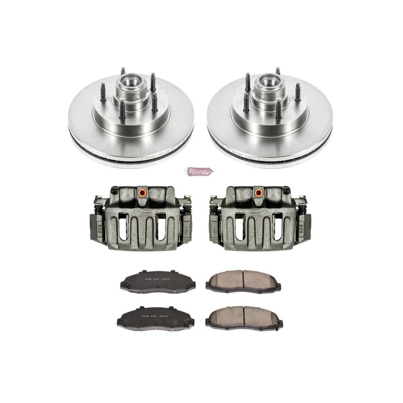 Power Stop KCOE1863 97-98 fits Ford F-150 Front Autospecialty Kit w/Cals