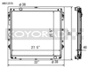 Koyo Toyota 10-13 Tundra 4.6L/07-13 Tundra 5.7L V8 (AT) Racing Radiator *Requires SK-C13*