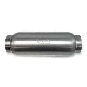 Ticon 115-10213-0006 Industries 5in Body x 7in Length 4in Inlet/Outlet Titanium Bullet Resonator