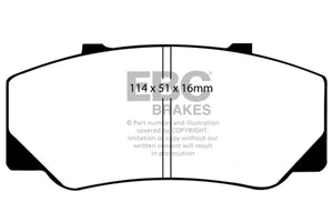 EBC UD511 91-94 fits Nissan Sentra SE-R Ultimax Rear Brake Pads