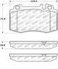 Stoptech 308.0847 Street Touring 94-12/96 Maserati Series Front Brake Pads