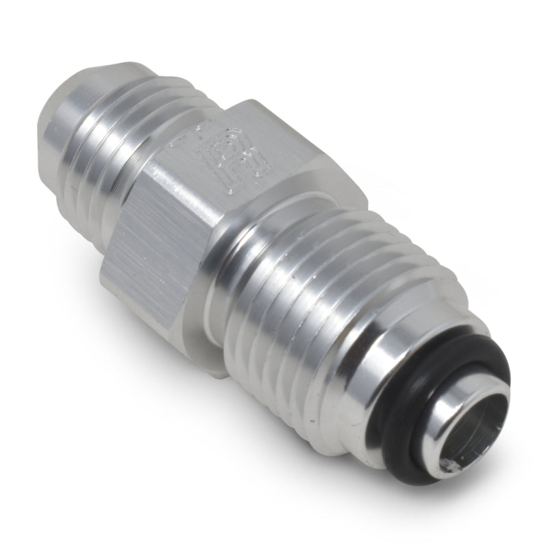 Russell 648030 Performance -6 AN (male to 5/8in-18 O-ring seal) Power Steering Adapter. Clear anodized