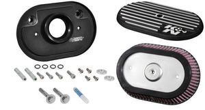 K&N Engineering RK-3952 K&N Street Metal Intake System for 12-16 Harley-Davidson Road King 103cl Side Draft Touring