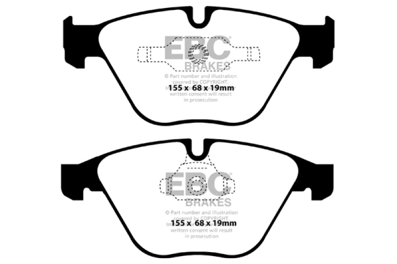 EBC DP22006 11+ fits BMW Z4 3.0 Twin Turbo iS (E89) Greenstuff Front Brake Pads