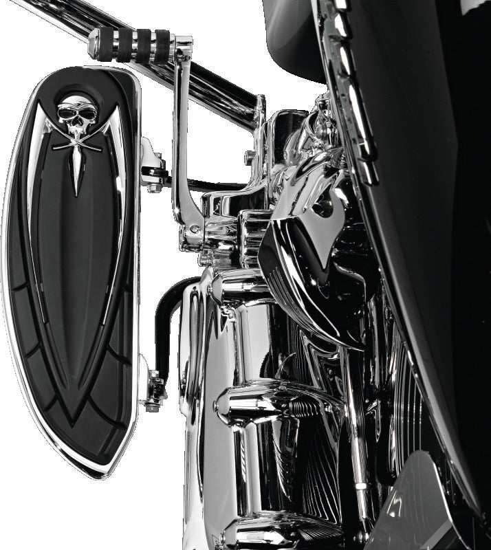 Kuryakyn 4588 Kuryakyn Floorboard Relocator Brackets 17-23 Touring Chrome