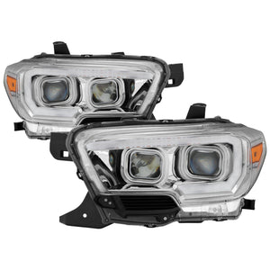 xTune 9039263 fits Toyota Tacoma 16-18 DRL Light Bar Projector Headlights - Chr