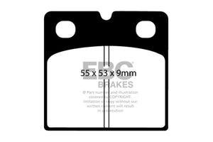 EBC UD971 04-12 Aston Martin DB9 Parking Brake Ultimax2 Rear Brake Pads
