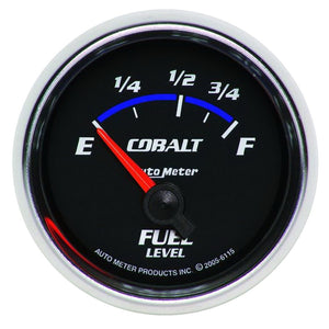 AutoMeter 6115 Autometer Cobalt 52mm 73 E/ 10 F SSE Fuel Level Gauge