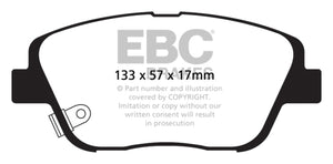 EBC DP21864 10-14 fits Hyundai Sonata 2.0 Turbo Greenstuff Front Brake Pads