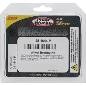 Pivot Works 25-1644-P fits Honda, Kymco, Suzuki Wheel Bearing Kit Premium Bearin