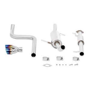 Mishimoto MMEXH-FIST-14RBT 14-16 fits Ford Fiesta ST 1.6L 2.5in Stainless Steel Resonated Cat-Back Exhaust w/ Burnt Ti