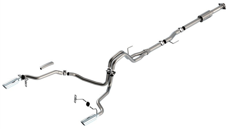 Borla 140864 F-150 2021 2.7L/3.5L 2/4wd 4dr CC SB EC STB Lari/King R/Plinum/LTD 3/2.25 Cat-Back AK CHR Tips