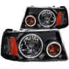 ANZO 111152 2011 fits Ford 01-20 Ranger Projector Headlights w/ Halo Black (CCFL) 1 pc