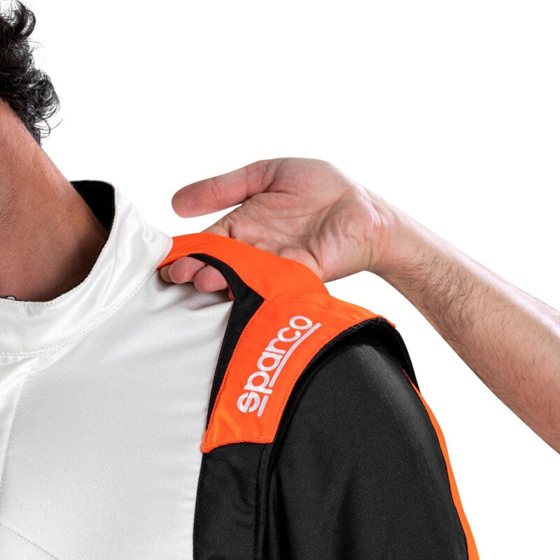 SPARCO 00114448BNAF Suit Competition 48 White/Orange
