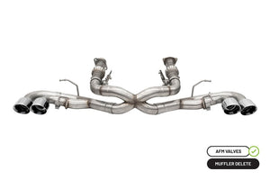 CORSA Performance 21102 Corsa 20-25 fits Corvette C8 3in Xtreme Cat-Back Exhaust 4.5in Pol Quad Tips - Integrates stock AFM Valve