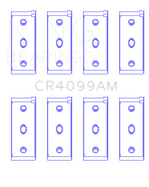 King CR4099AM010 fits Fiat Tempra / 146 (Size 010) Rod Bearing Set