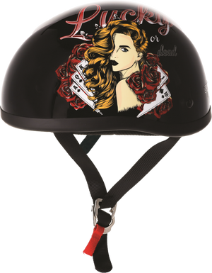 Bikers Choice 649519 Skid Lids Lucky Lady Original Helmet - Small