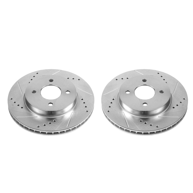 PowerStop fits Nissan 12-19 Versa Front Evolution Drilled & Slotted Rotors -
