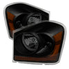 9034282 Xtune fits Dodge 04-05 Durango OEM Headlamps Black Smoked HD-JH-DDU04-