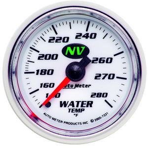 AutoMeter 7331 AutoMeter Gauge Water Temp 2-1/16in. 140-280 Deg. F Mechanical NV