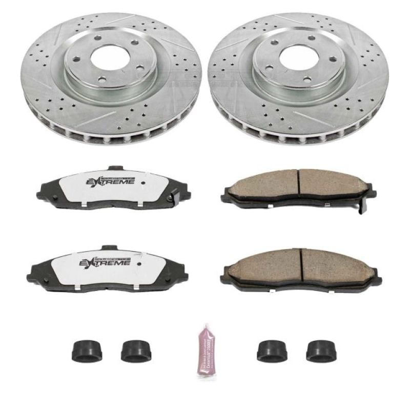 PowerStop K1417-26 05-07 fits Cadillac XLR Front Z26 Street Warrior Brake Kit