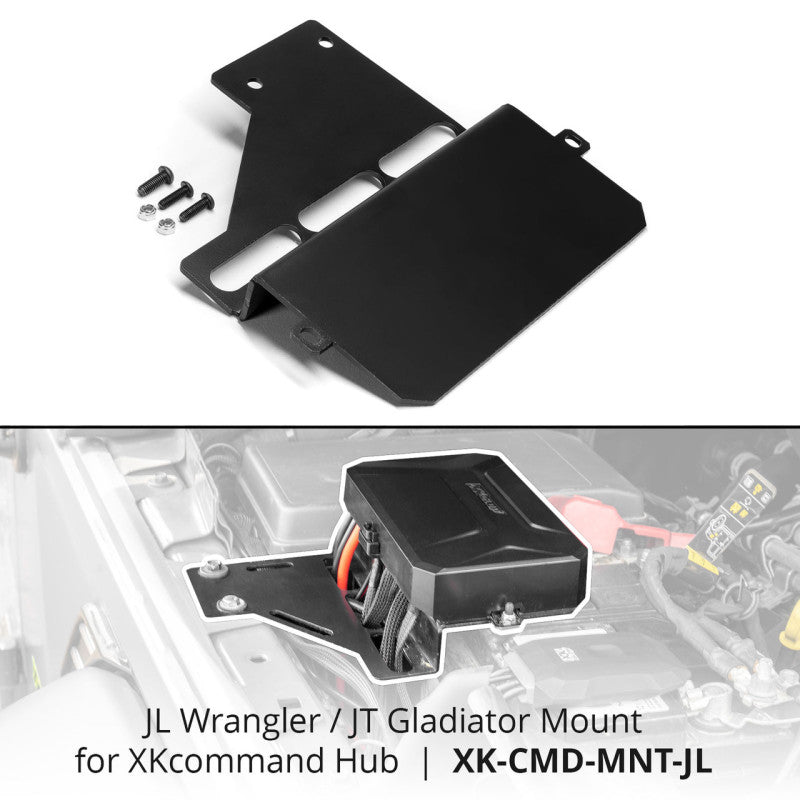 XK XK-CMD-MNT-JL Glow XKcommand Hub Mounting Bracket for Wrangler JL + Gladiator JT