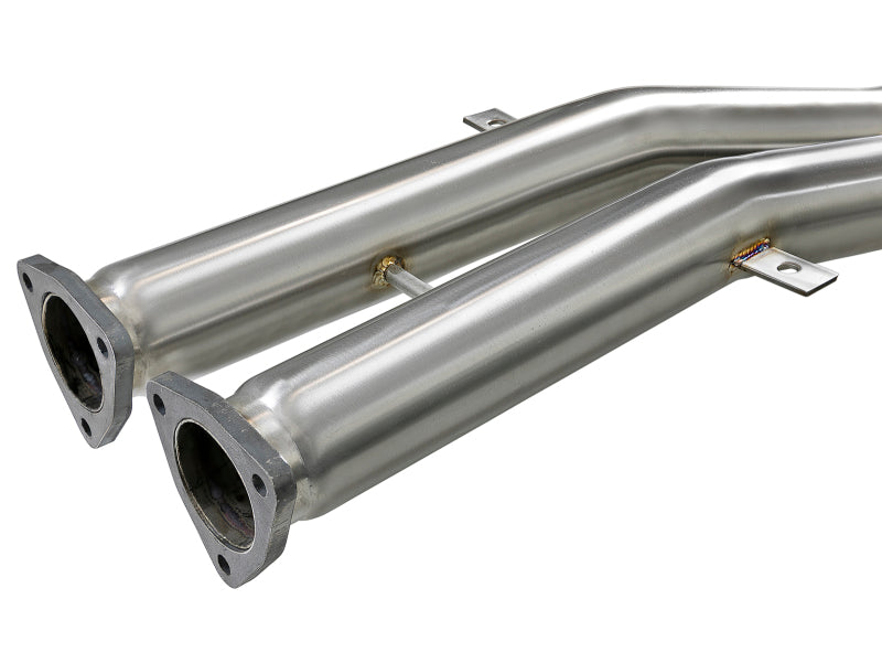 AFE 49-36344-B orceXP 2.5 IN 304 Stainless Steel Cat-Back Exhaust System w/ Bla