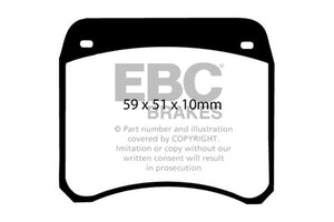 EBC DP2128 63-69 fits Rover Mini Cooper Greenstuff Front Brake Pads