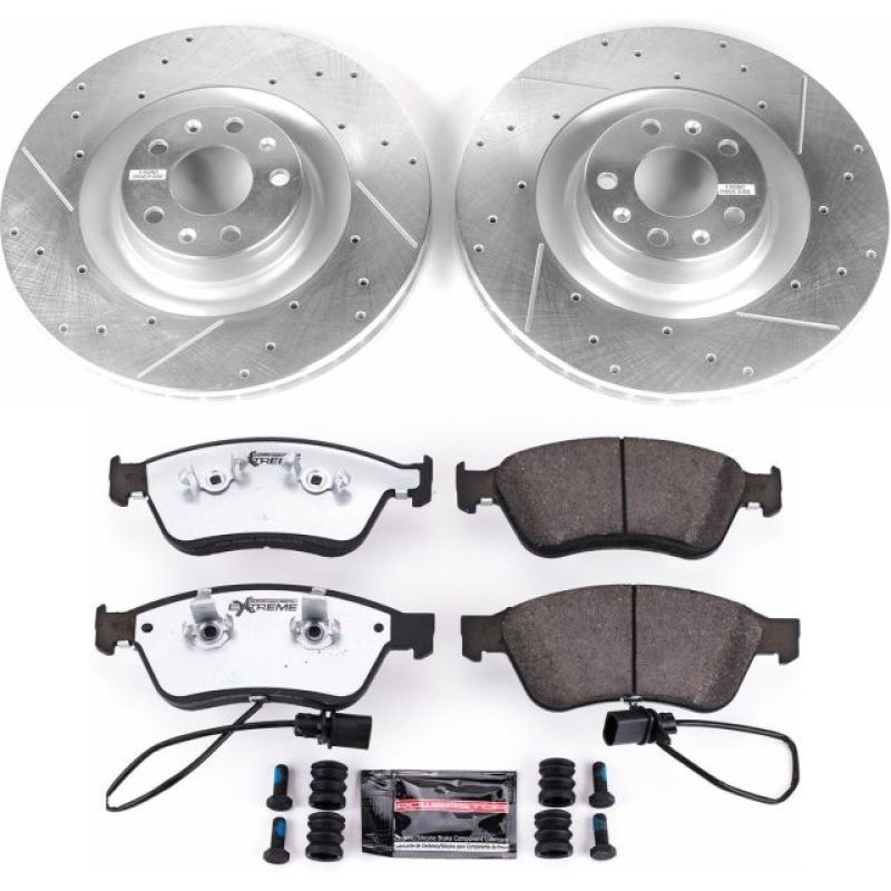 PowerStop K4570-26 09-11 fits Audi A6 Quattro Front Z26 Street Warrior Brake Kit