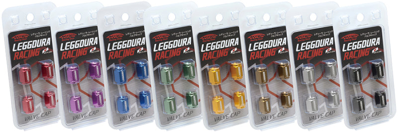 Project Kics WCKIVU Leggdura Racing Valve Cap Set Blue