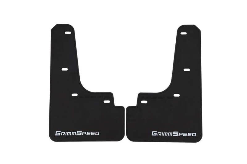 GrimmSpeed GRM.1022.1.WHT 22-25 fits Subaru WRX Mudflaps - Blk w/ White Lettering