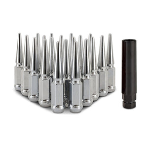 Mishimoto MMLG-SP1215-20CH Steel Spiked Lug Nuts M12x1.5 20pc Set - Chrome