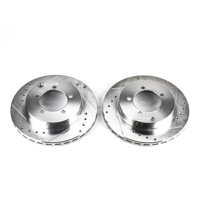 PowerStop fits Dodge 91-93 Stealth Rear Evolution Drilled & Slotted Rotors -