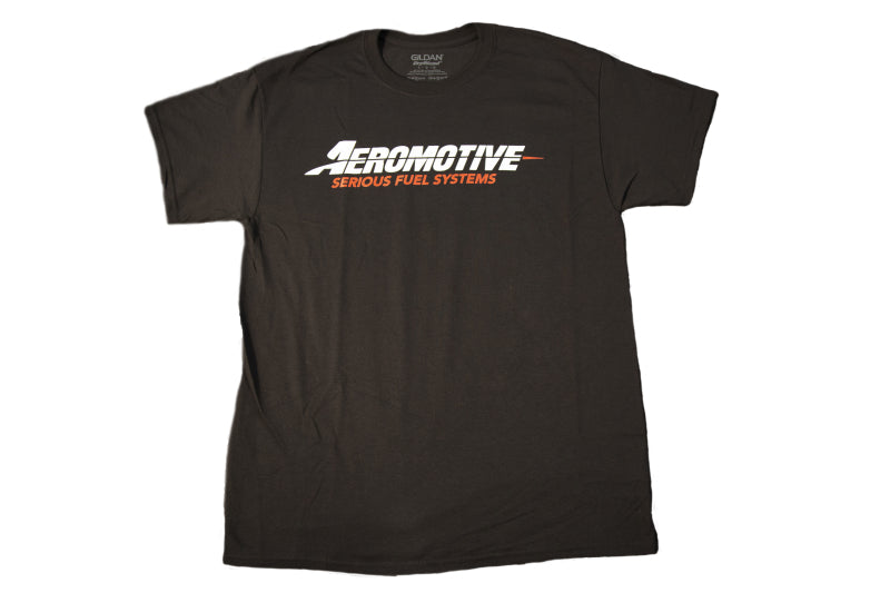 Aeromotive 91125 Standard Logo Black/Red T-Shirt - Medium