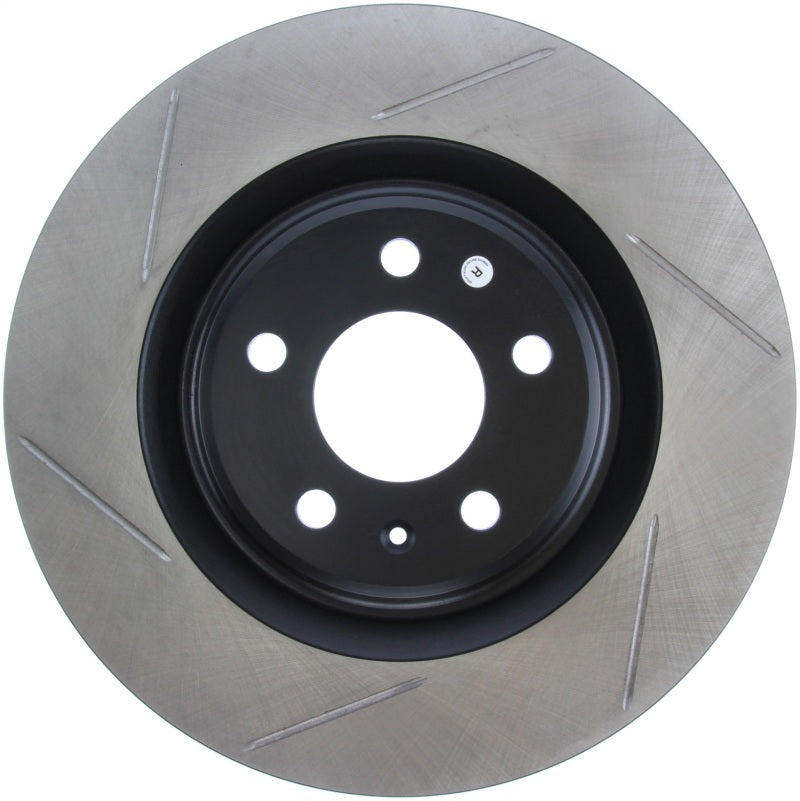Stoptech 126.33137SR Power Slot 12-13 fits Audi A6 Quattro/11-12 A7 Quattro / 10-13 S4 Rear Right Slotted Rotor